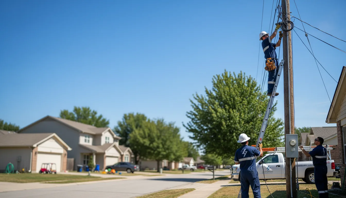 Residential electrician providing installation services in Plymouth, IA